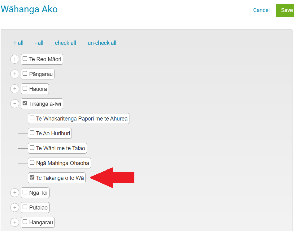iUgo Unit Plan Creation tool for Te Marautanga o Aotearoa